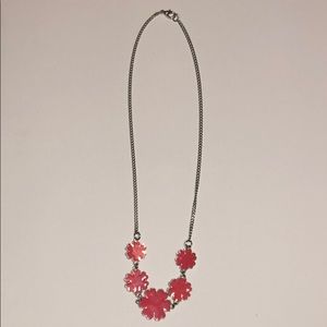 peach flower necklace